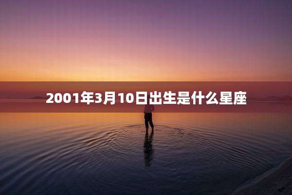 2001年3月10日出生是什么星座