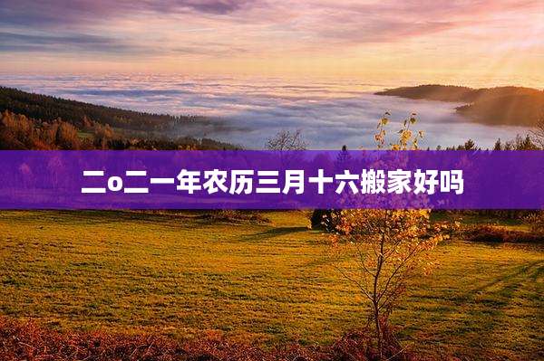 二o二一年农历三月十六搬家好吗