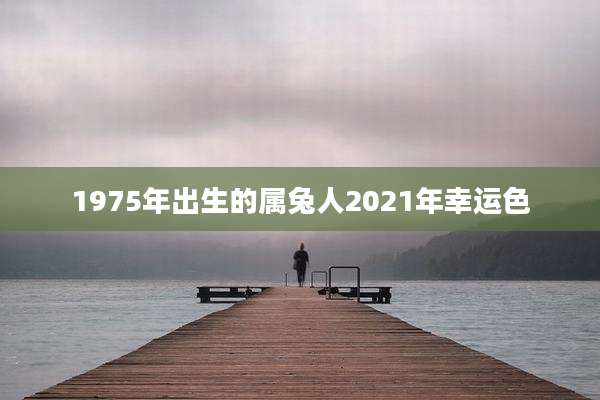 1975年出生的属兔人2021年幸运色