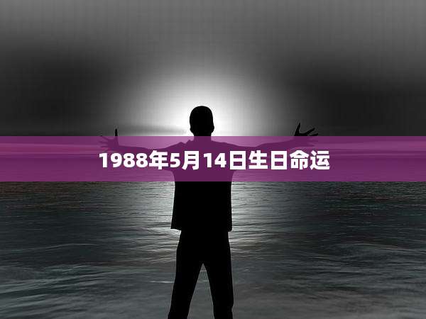 1988年5月14日生日命运