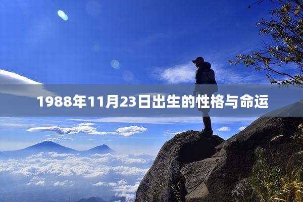 1988年11月23日出生的性格与命运