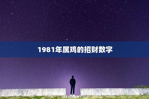 1981年属鸡的招财数字