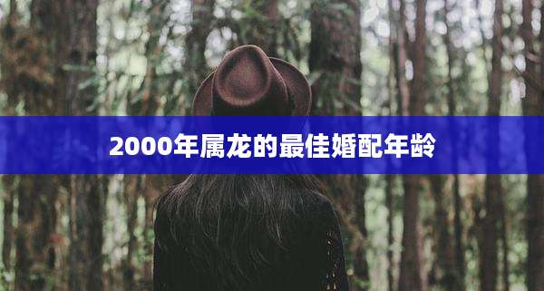 2000年属龙的最佳婚配年龄
