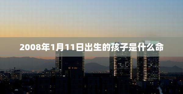 2008年1月11日出生的孩子是什么命