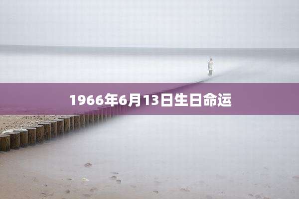 1966年6月13日生日命运