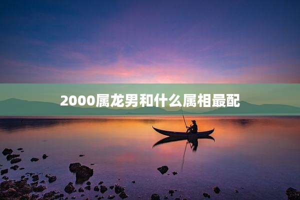 2000属龙男和什么属相最配