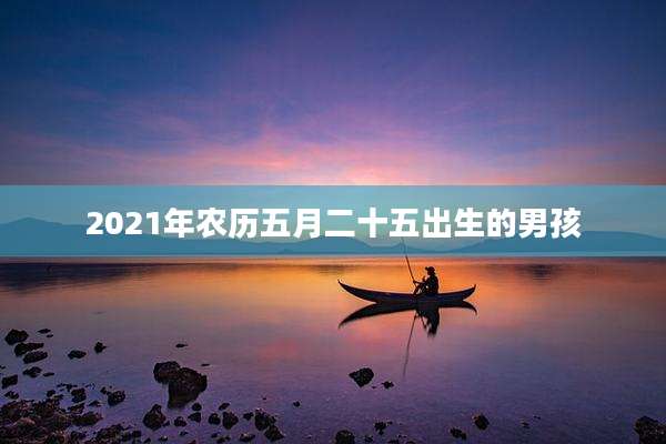 2021年农历五月二十五出生的男孩