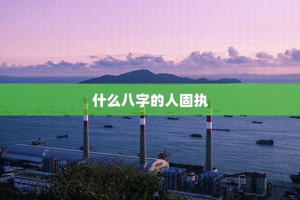 什么八字的人固执