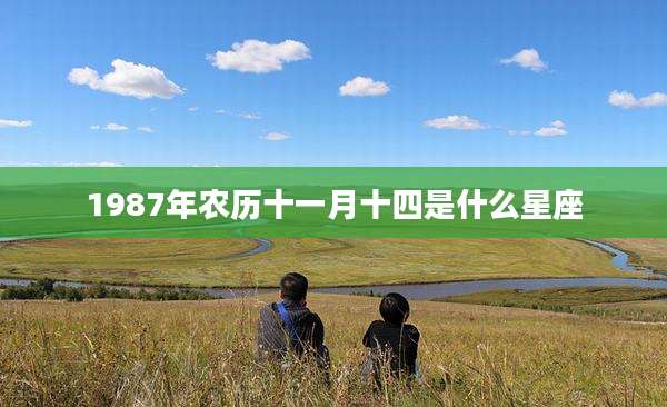 1987年农历十一月十四是什么星座