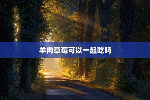 羊肉草莓可以一起吃吗