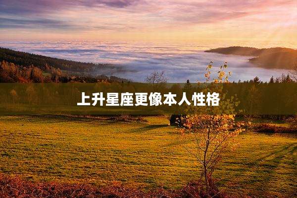 上升星座更像本人性格