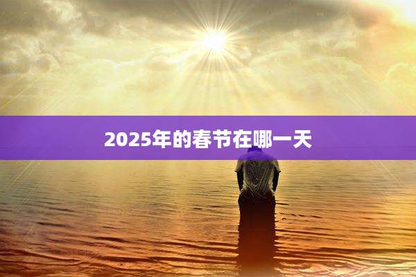2025年的春节在哪一天