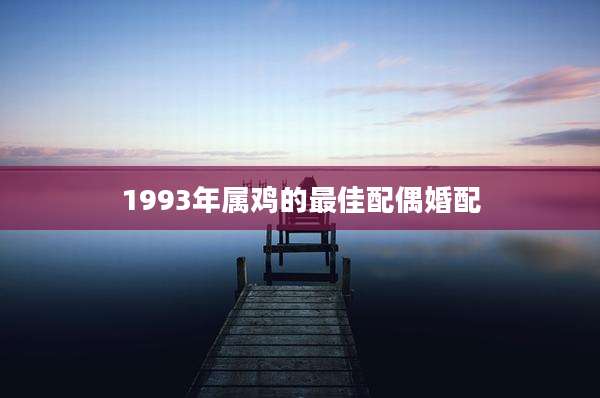1993年属鸡的最佳配偶婚配