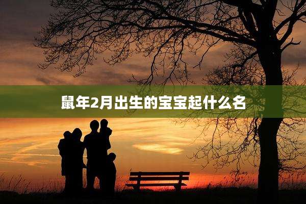 鼠年2月出生的宝宝起什么名