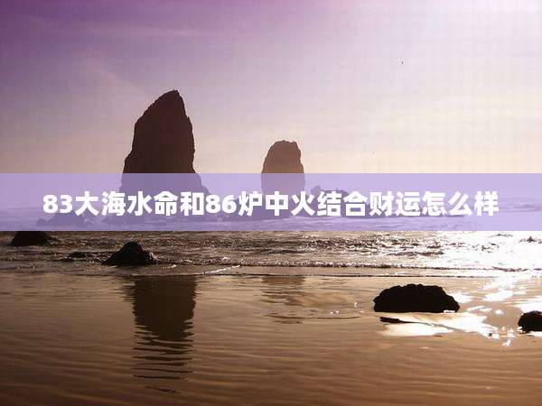 83大海水命和86炉中火结合财运怎么样