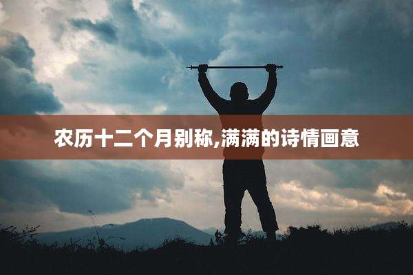 农历十二个月别称,满满的诗情画意