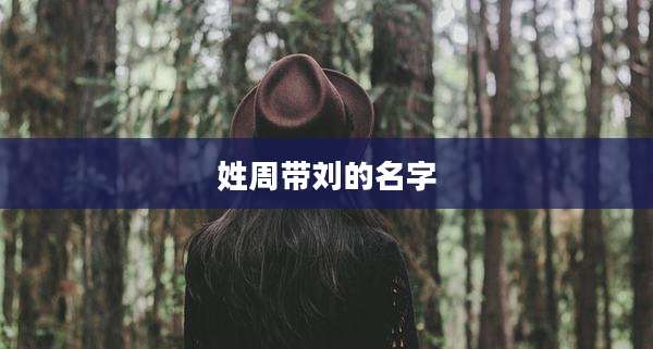 姓周带刘的名字