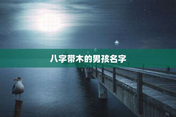 八字带木的男孩名字