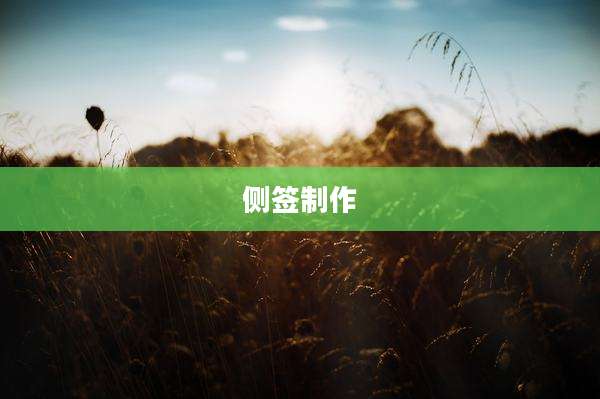 侧签制作