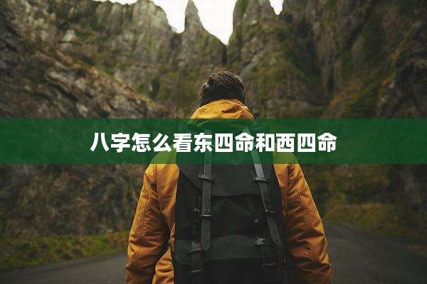 八字怎么看东四命和西四命