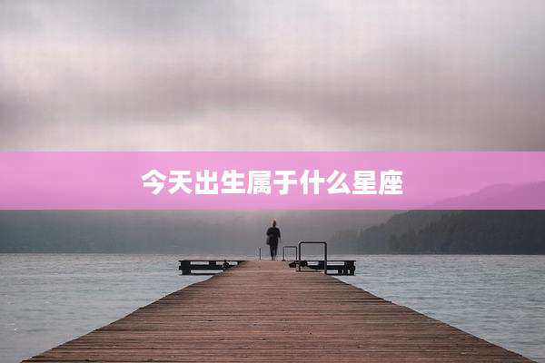今天出生属于什么星座