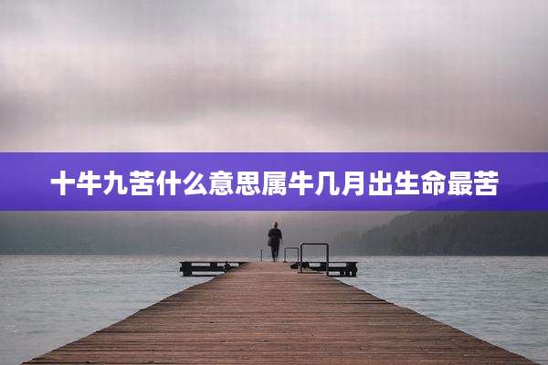 十牛九苦什么意思属牛几月出生命最苦