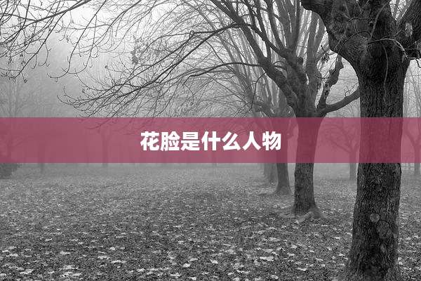 花脸是什么人物