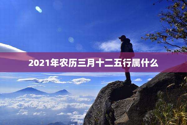 2021年农历三月十二五行属什么