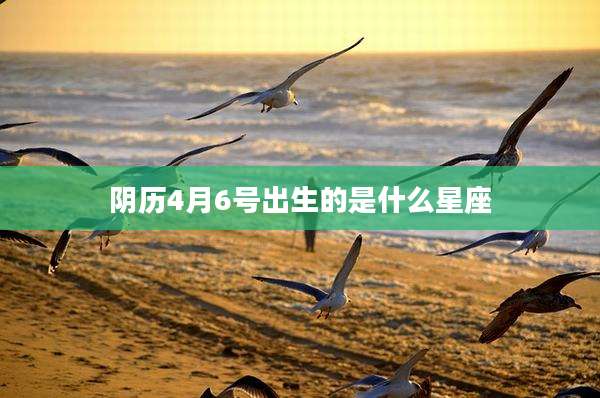 阴历4月6号出生的是什么星座