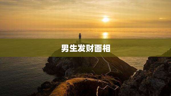 男生发财面相