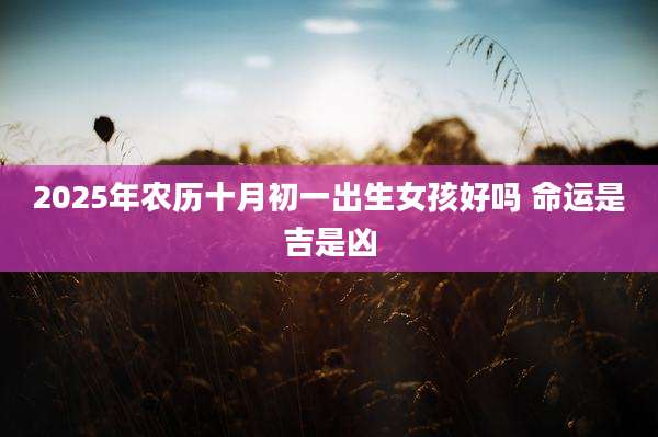 2025年农历十月初一出生女孩好吗 命运是吉是凶