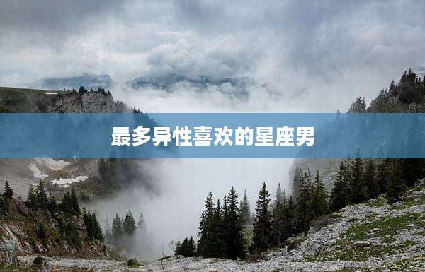 最多异性喜欢的星座男