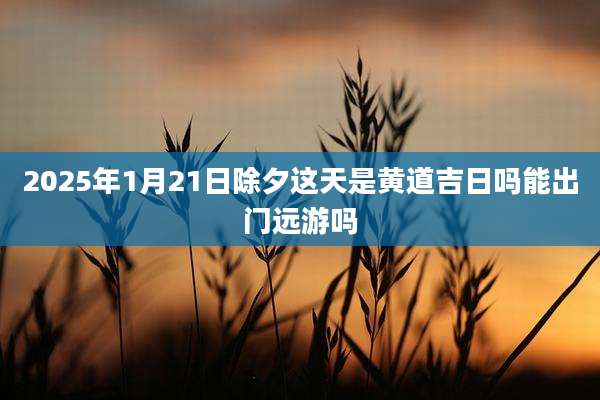 2025年1月21日除夕这天是黄道吉日吗能出门远游吗