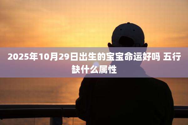 2025年10月29日出生的宝宝命运好吗 五行缺什么属性