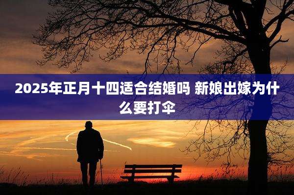 2025年正月十四适合结婚吗 新娘出嫁为什么要打伞
