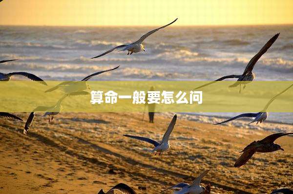 算命一般要怎么问