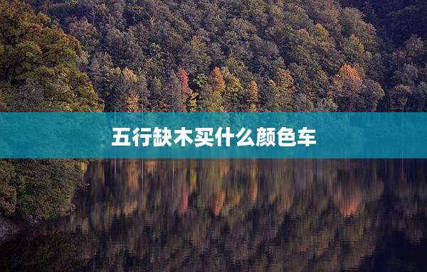 五行缺木买什么颜色车