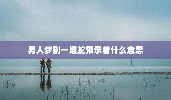 男人梦到一堆蛇预示着什么意思