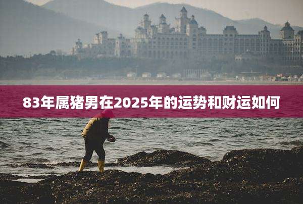 83年属猪男在2025年的运势和财运如何