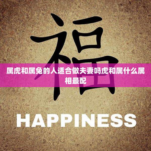属虎和属兔的人适合做夫妻吗虎和属什么属相最配
