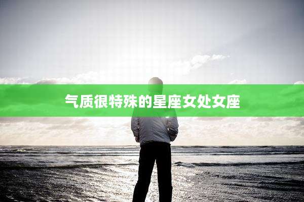 气质很特殊的星座女处女座