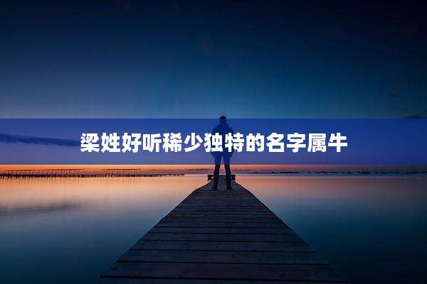 梁姓好听稀少独特的名字属牛
