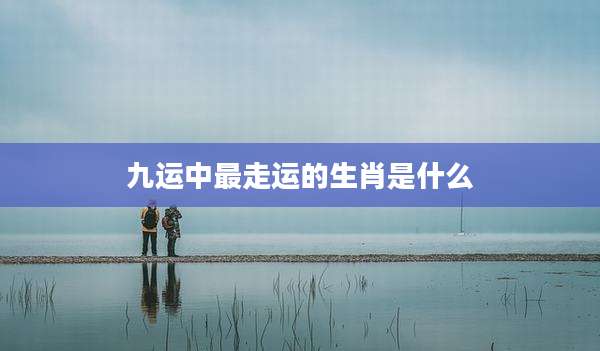 九运中最走运的生肖是什么