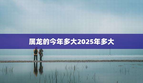 属龙的今年多大2025年多大