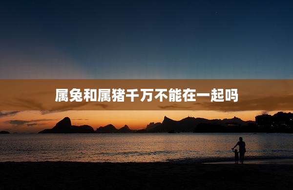 属兔和属猪千万不能在一起吗