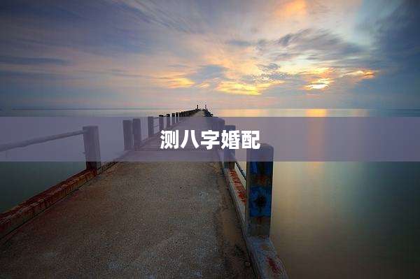 测八字婚配