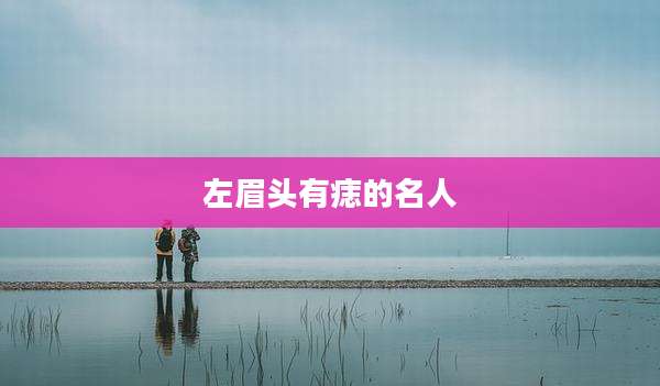 左眉头有痣的名人