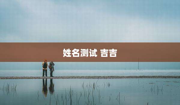 姓名测试 吉吉