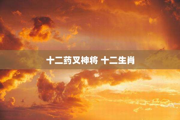 十二药叉神将 十二生肖