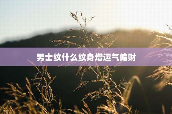 男士纹什么纹身增运气偏财